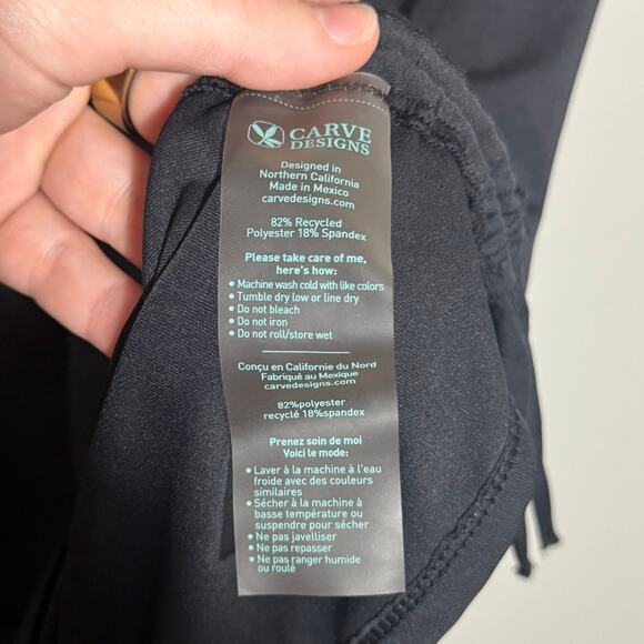 Women's Size S Carve Designs Dawson Rashguard Short Sleeve Quarter Zip Swim Top - Picture 8 of 8